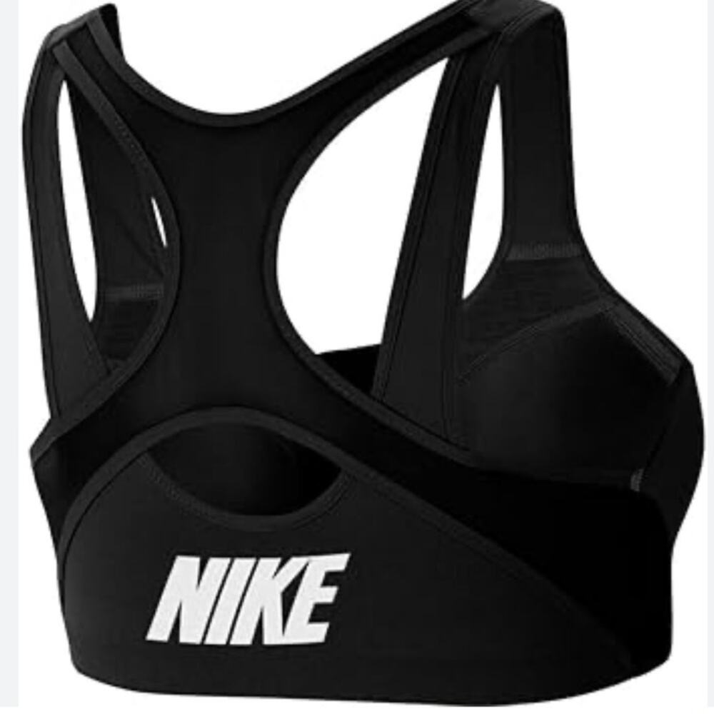 EUC $69 Nike Shape Dri-Fit High-Support Padded Front-Zip Sports Bra Fits 34B/34C